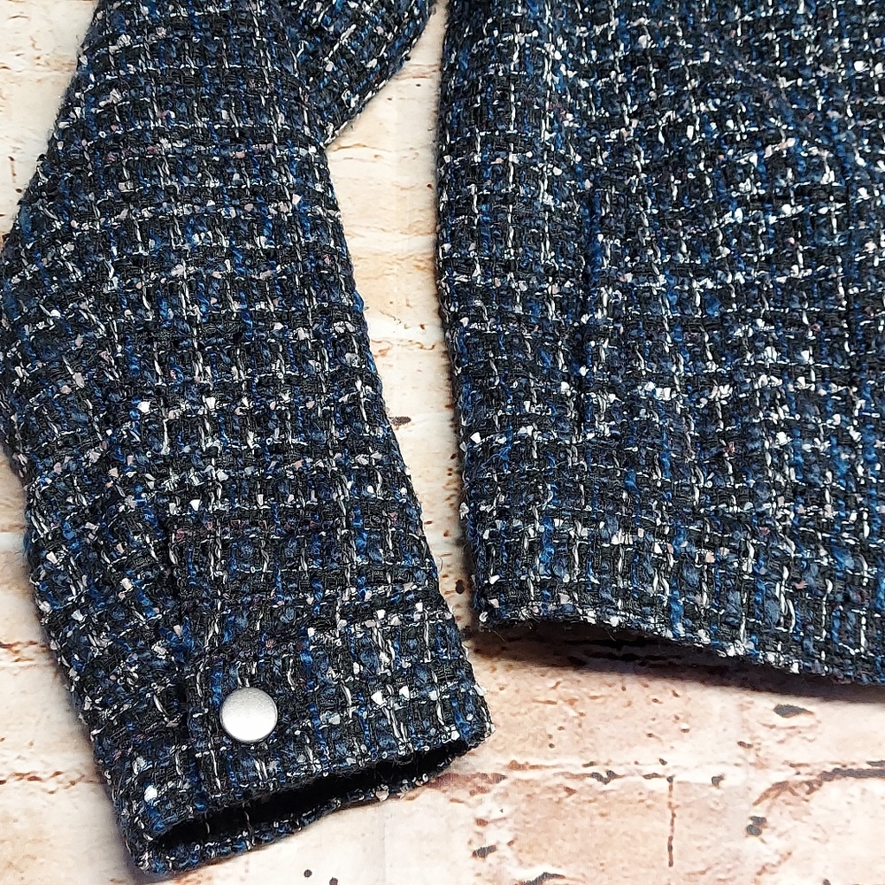 Gap Icon Tweed Button Down Jacket - image 6